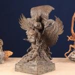 Vintage Indonesian Bronze Lord Vishnu on Garuda | 13" x 10.5" x 9" (33 x 26.7 x 22.9 cm) | 4.79 kg Sacred Art | Heritage Divine Balance